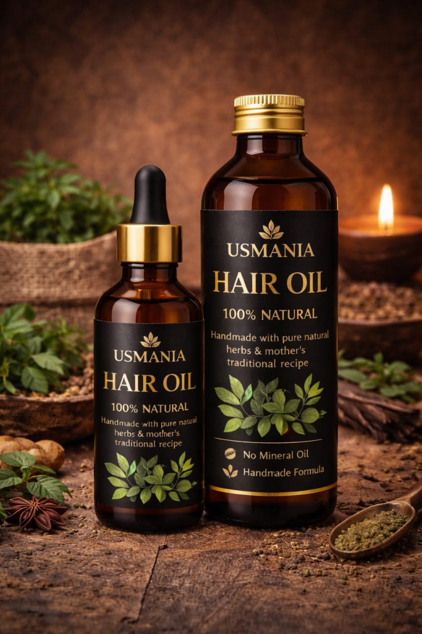 Usmania Hair Oil Premium Bottle